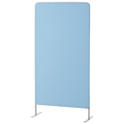 AKIRA クロススクリーンパーテーション 幅800×奥行340×高さ1600mm ブルー KSC-1608-BL 1台