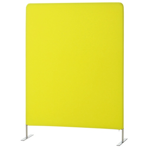 AKIRA クロススクリーンパーテーション 幅1200×奥行340×高さ1600mm イエロー KSC-1612-YL 1台