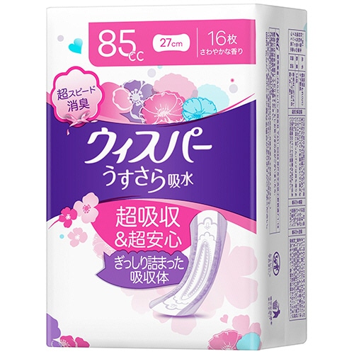 P&G ウィスパーうすさら吸水 85cc 1パック(16枚)