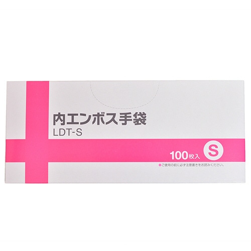 伊藤忠リーテイルリンク 内エンボス手袋 クリア S LDT-S 1箱(100枚)