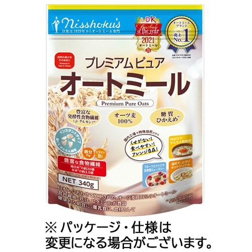 日本食品製造　日食　プレミアムピュア　オートミール　３４０ｇ　１パック