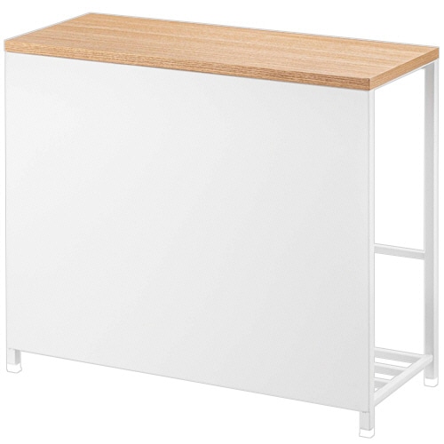 山崎実業 収納付き玄関ベンチ タワー ホワイト 1台