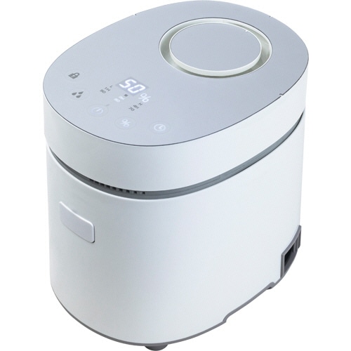 YAMAZEN スチームファン式加湿器 湿度表示付 ホワイト KSF-L303(W) 1台