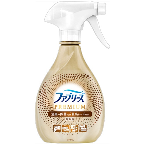 P&G ファブリーズW除菌+消臭 プレミアム 無香料 本体 370mL 1本