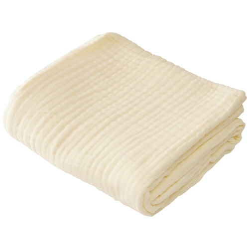 大津コーポレーション ふんわり6重ガーゼケット アイボリー CK5260-9 1枚
