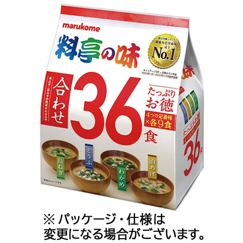 マルコメ たっぷりお徳 料亭の味 1パック(36食)