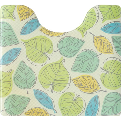 オカ 拭いてお手入れするトイレマット 約55×60cm リーフ 1枚