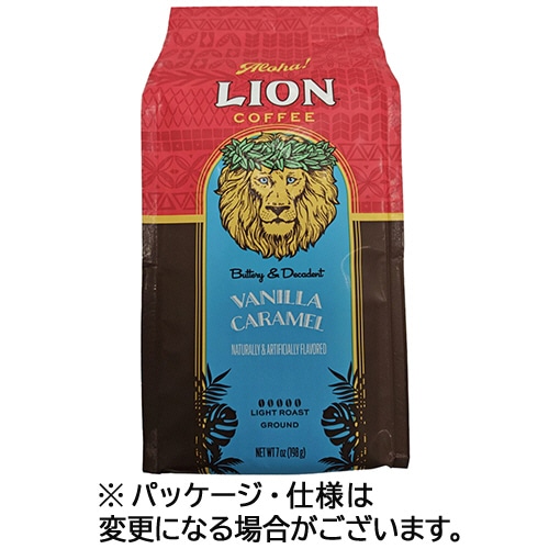 キーコーヒー ライオンコーヒー バニラキャラメル 198g(粉) 1袋