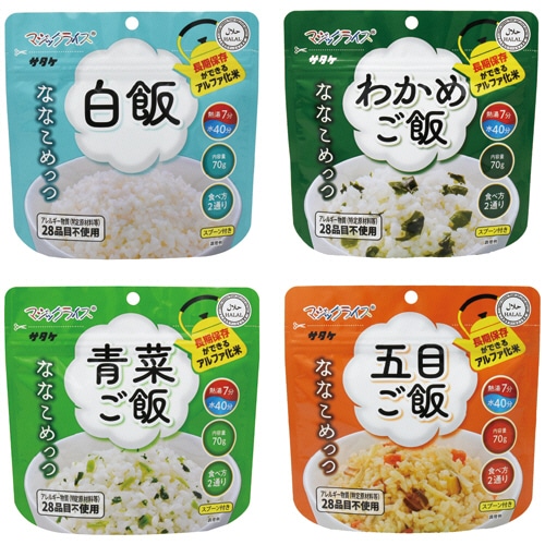 サタケフードビジネス マジックライス ななこめっつ 36食満足セットC 1FMR85023ZM 1ケース