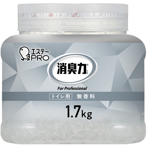 エステー 消臭力 業務用消臭剤 クラッシュゲルタイプ トイレ用 無香料 本体 1.7kg 1個