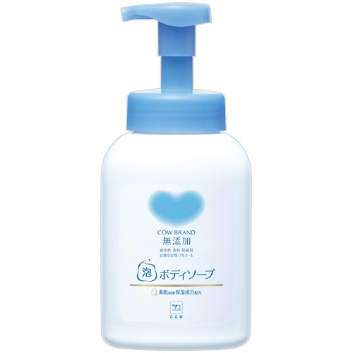 牛乳石鹸共進社 カウブランド 無添加泡のボディソープ ポンプ 500mL 1本