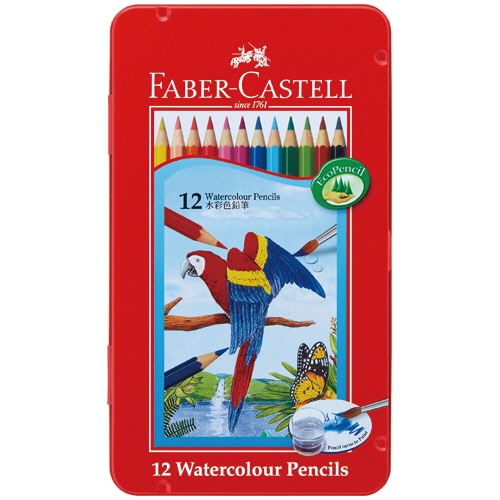 ファーバーカステル 水彩色鉛筆 12色(各色1本) TFC-WCP/12C 1缶