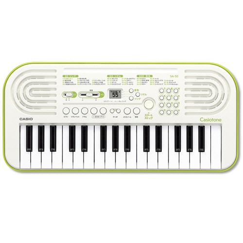カシオ カシオトーン ミニキーボード ホワイト SA-50 1台