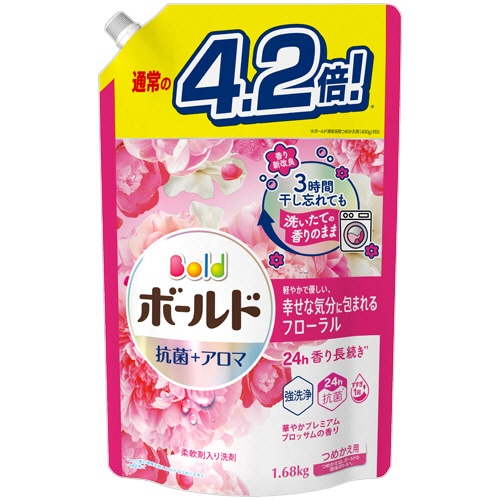 P&G ボールドジェル 華やかプレミアムブロッサムの香り つめかえ用 ウルトラジャンボサイズ 1680g 1パック