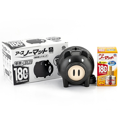 アース製薬 アースノーマット 蚊とり黒ブタ 180日セット 1パック
