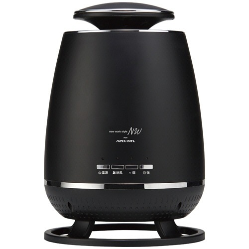 アピックス 360°セラミックファンヒーター ブラック APH-362-BK 1台