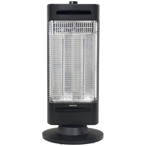 YAMAZEN 障害物センサー搭載カーボンヒーター アッシュブラック DC-SW093(AB) 1台