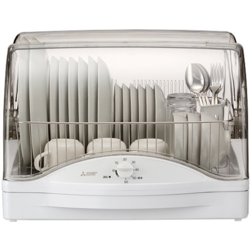 三菱電機 キッチンドライヤー ステンレス食器カゴ(6人)タイプ ホワイト TK-TS10A-W 1台