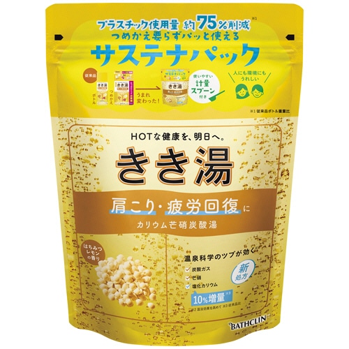 バスクリン きき湯 カリウム芒硝炭酸湯 360g 1個