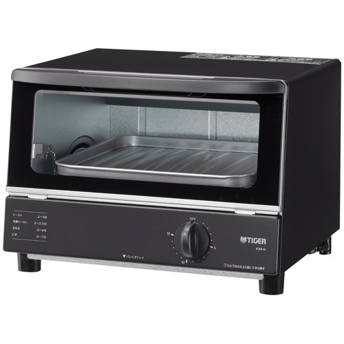 タイガー魔法瓶 オーブントースター<やきたて> ブラック KAK-H101K 1台