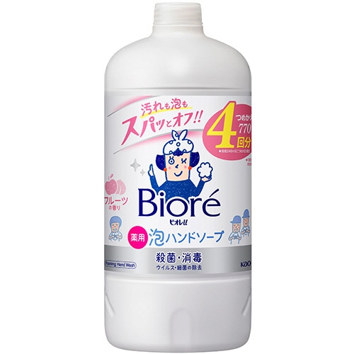 花王 ビオレu 薬用泡ハンドソープ フルーツの香り つめかえ用 770mL 1本