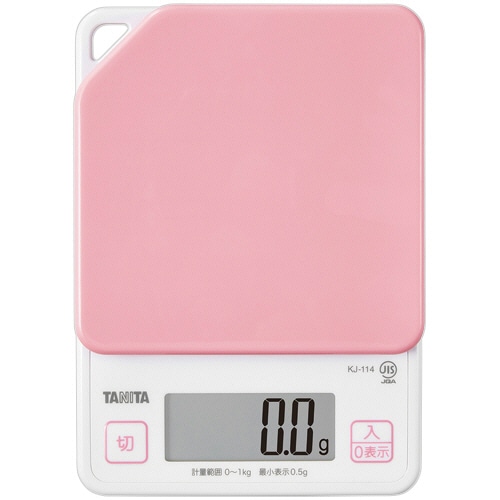 タニタ デジタルクッキングスケール 1kg ストロベリーピンク KJ-114-PK 1台