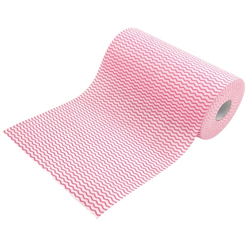 シンメイ 抗菌カウンタークロス ロールタイプ 厚手 60カット ピンク 1巻