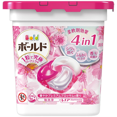 P&G ボールド ジェルボール 4D 華やかプレミアムブロッサムの香り 本体 1パック(11個)