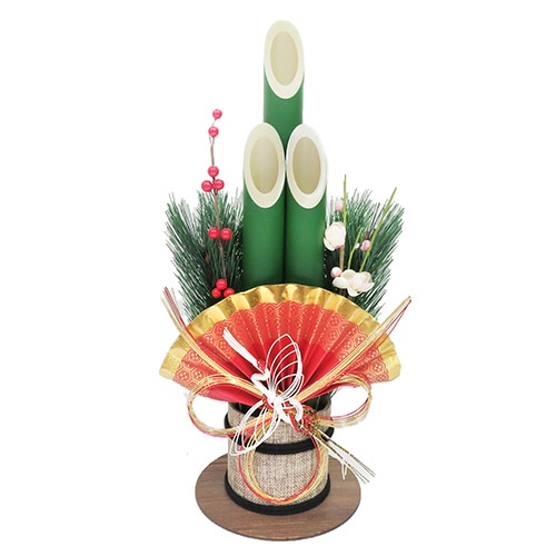 山一商店　門松　扇　中　Ｋ１１３７２　１個