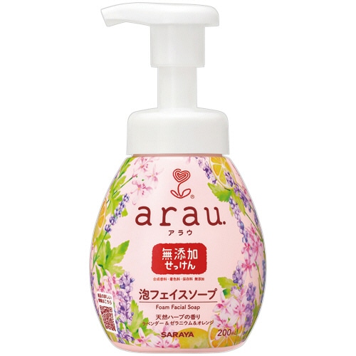 サラヤ アラウ.泡フェイスソープ 本体 200mL 1本