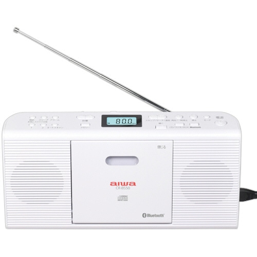 アイワ 2way電源対応 薄型CDラジオ ホワイト CR-BS50W 1台