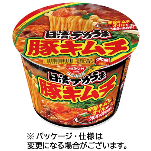 日清食品 日清デカうま 豚キムチ 101g 1ケース(12食)