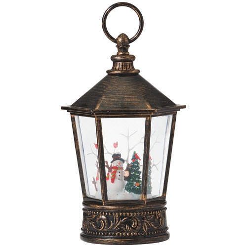 東京ローソク製造 バブルLEDライト 六角スノーマン 25.5cm 1個