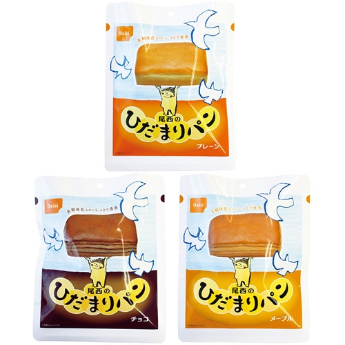 尾西食品 尾西のひだまりパン 3種アソートセット 4032 1箱(36食)