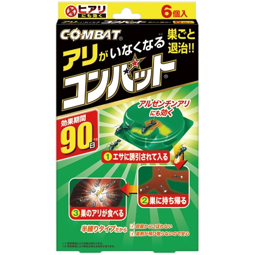 大日本除蟲菊 KINCHO アリがいなくなるコンバット 1パック(6個)