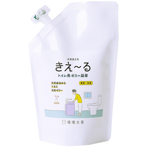 環境大善 きえーる トイレ用 ゼリータイプ 無香 詰替 480g H-KTJ-480T 1個