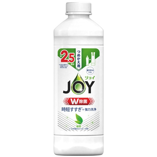 P&G ジョイ W除菌 コンパクト 緑茶 つめかえ用 325ml 1本