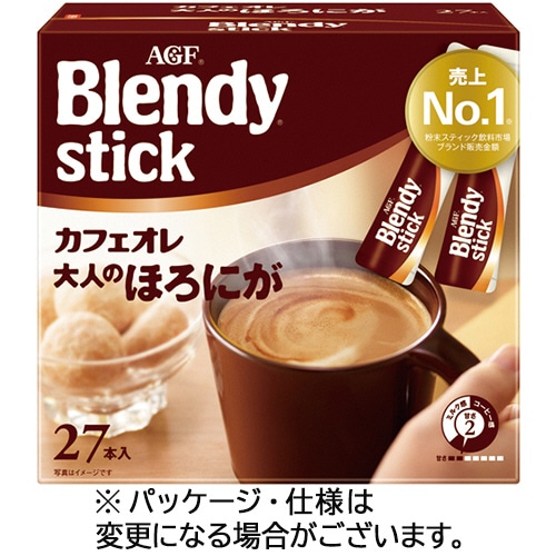 味の素AGF ブレンディ スティック カフェオレ 大人のほろにが 1箱(27本)