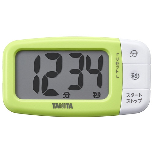 タニタ 抗菌でか見えタイマー アボカドグリーン TD-430-GR 1個