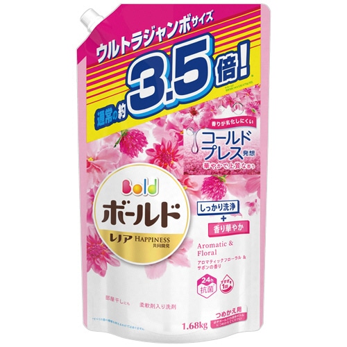 P&G ボールドジェル アロマティックフローラル&サボンの香り 詰替用 ウルトラジャンボサイズ 1680g 1パック