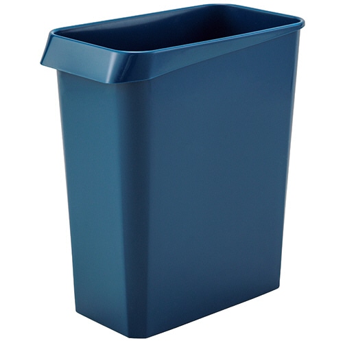 TANOSEE ダストボックス 角型 13L ダークブルー 1パック(3個)