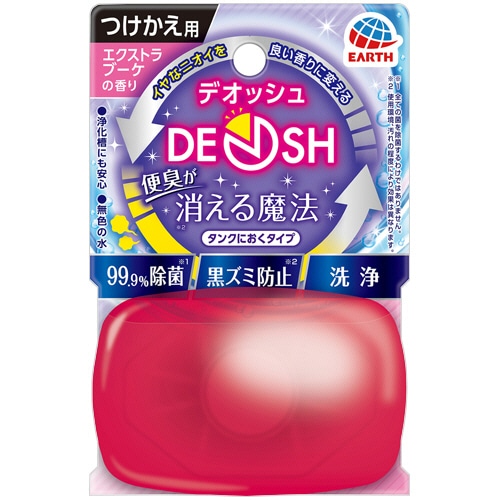 アース製薬 デオッシュ DEOSH タンクにおくタイプ エクストラブーケ つけかえ用 1個