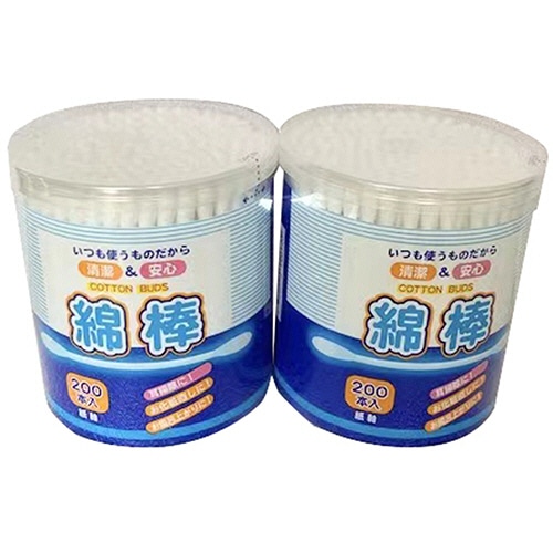 ココロ 紙軸綿棒 1パック(400本:200本×2個)