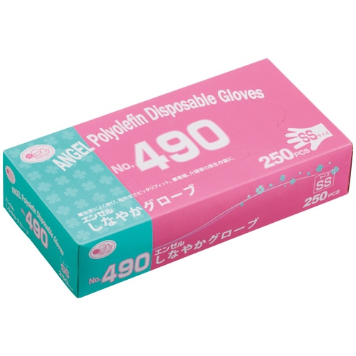 サンフラワー エンゼル しなやかグローブ No.490 SS NO.490-SS 1箱(250枚)