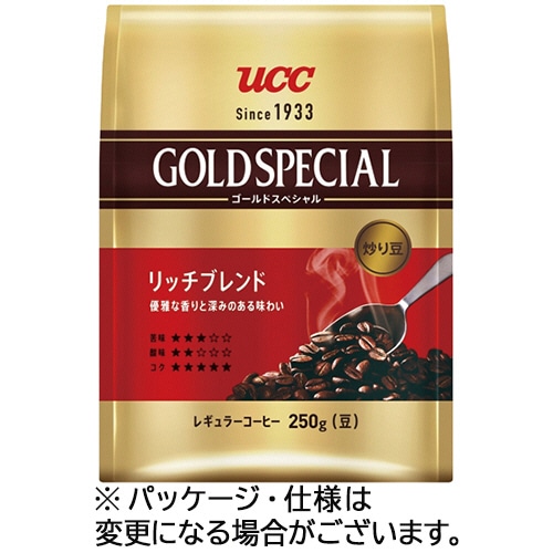 UCC 炒り豆 ゴールドスペシャル リッチブレンド 250g(豆) 1袋