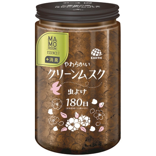 アース製薬　マモルームエッセンス　虫よけパール　１８０日用　やわらかいクリーンムスク　１個