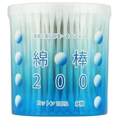 平和メディク 綿棒200(円筒ケース入) 1個(200本)