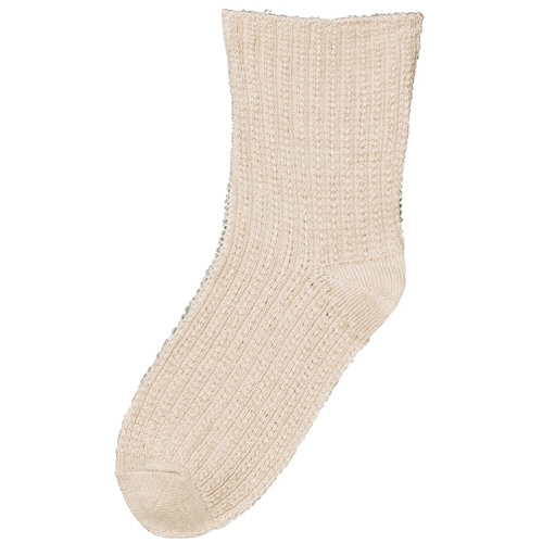 ケアファッション ゴムなし幅広ソックス(紳士) ベージュ 089296-01 1足