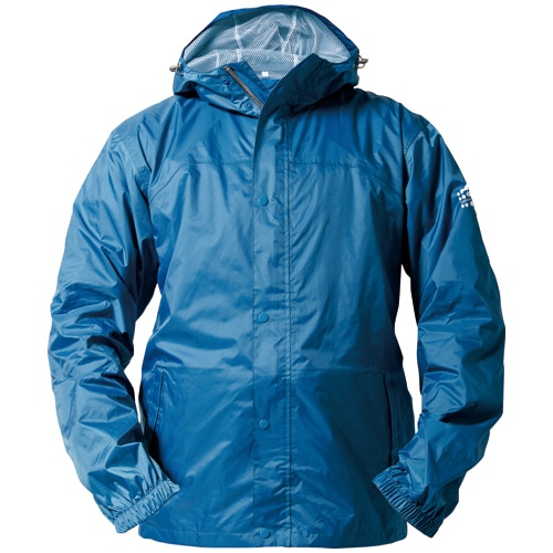 マック 軽量透湿性レインスーツ アジャストマックバッグイン スカイブルー L AS-7600L 1着