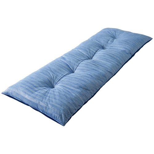 iiもの本舗 接触冷感 長座布団ロング ネイビー 1個